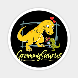 Fun Grammy Gift Design Grandmother Grammysaurus Print Magnet